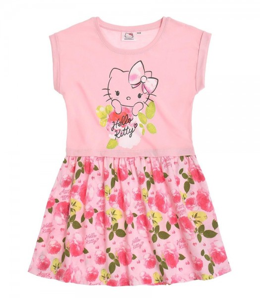 Hello Kitty robe rose à fleur